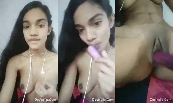 Desi Video Horny Desi Girl Masturbating using brinjal