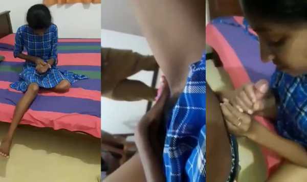 Desi Video Skinny Desi girlfriend first blowjob