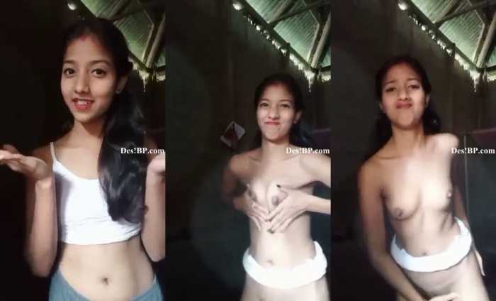 Desi Video Skinny sexy girl horny masturbating and boobs showing