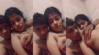 Desi Video Small Boobs Pressing by her BF